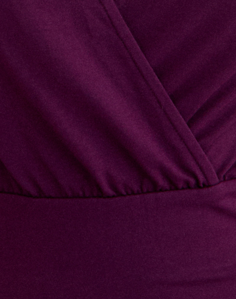 Image of Sheon Long Sleeve Top in Rayon Jersey Fig