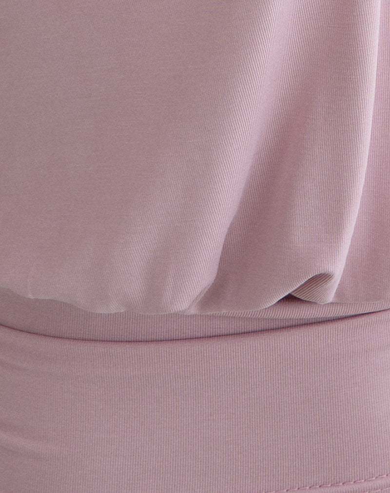 Image of Sherlyn Halter Top in Cupro Pink