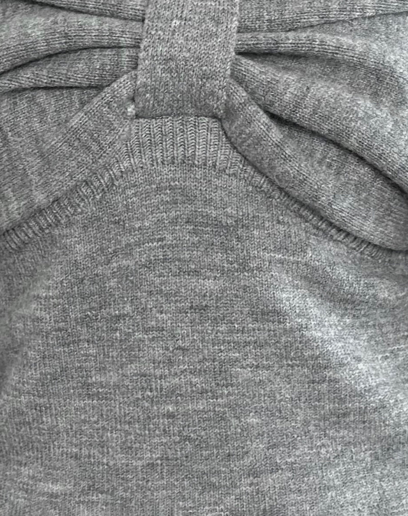 Image of Sikuna Bow Jumper in Grey