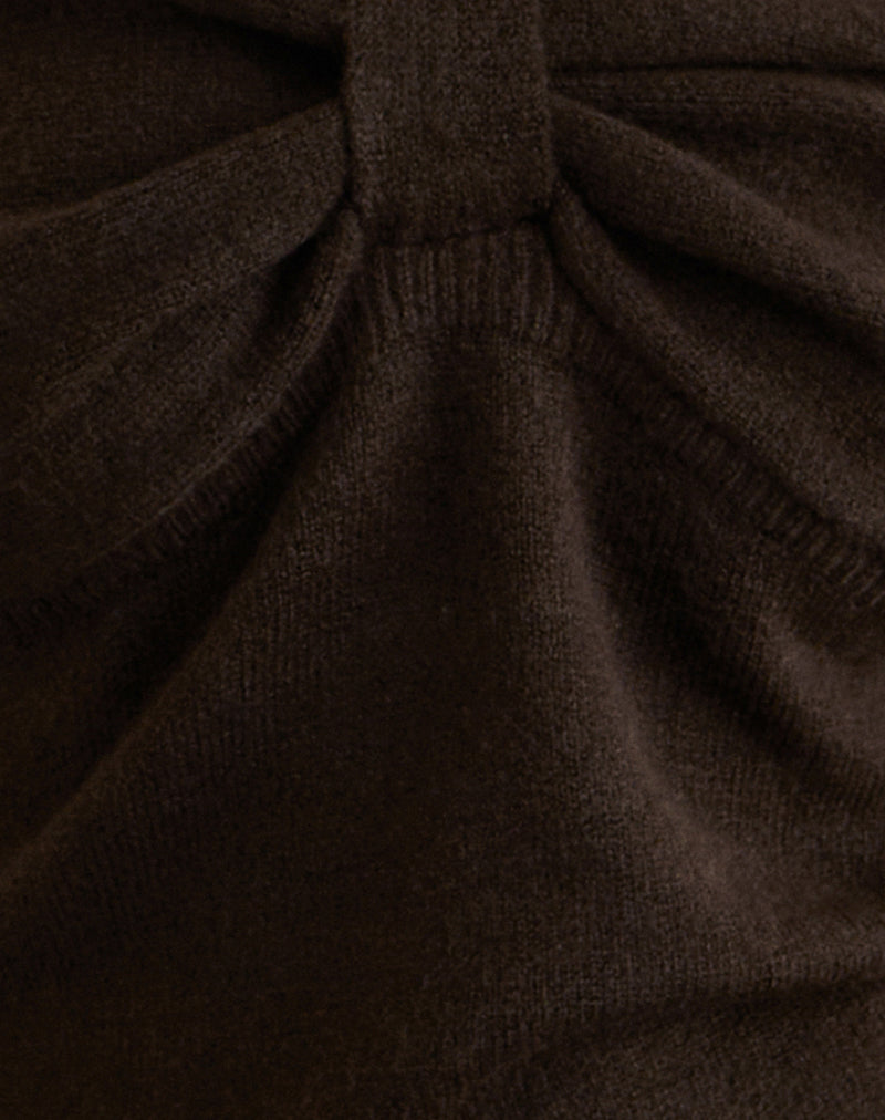 Image of Sikuna Bow Jumper in Brown