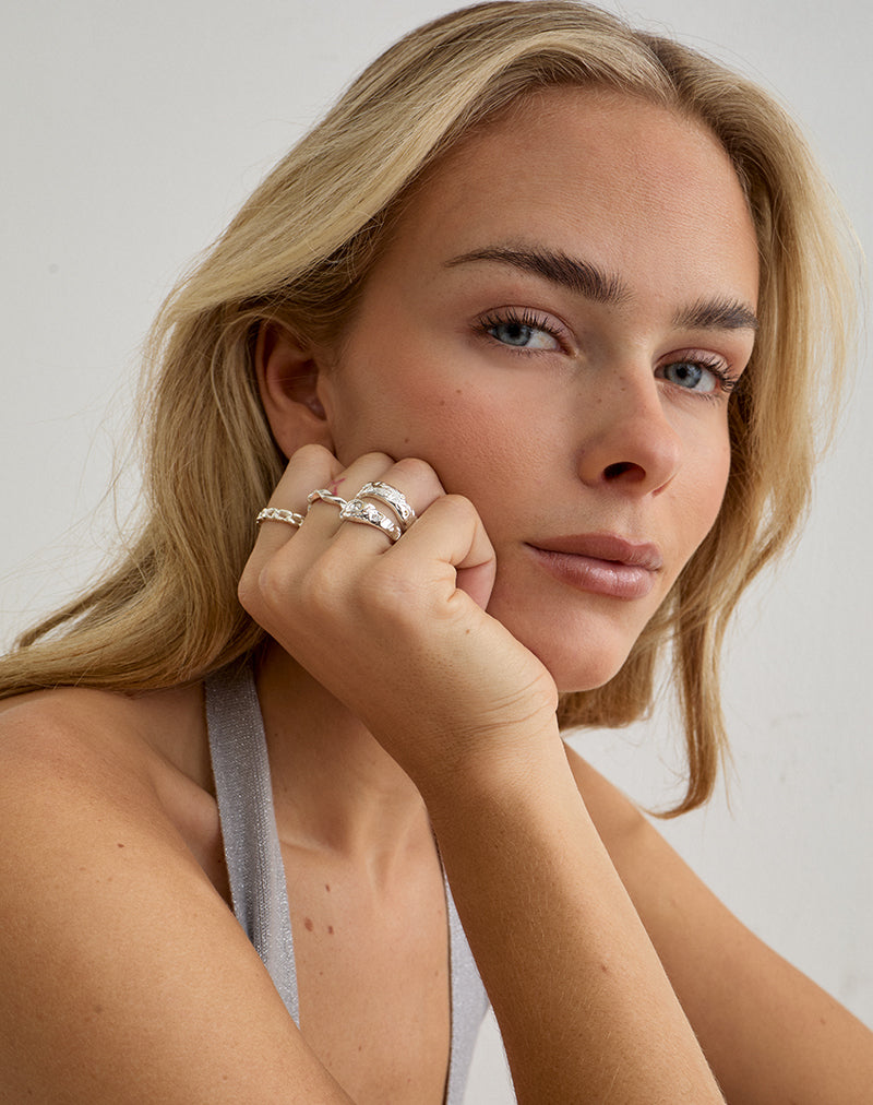 Image of Silver Ring Stack Set
