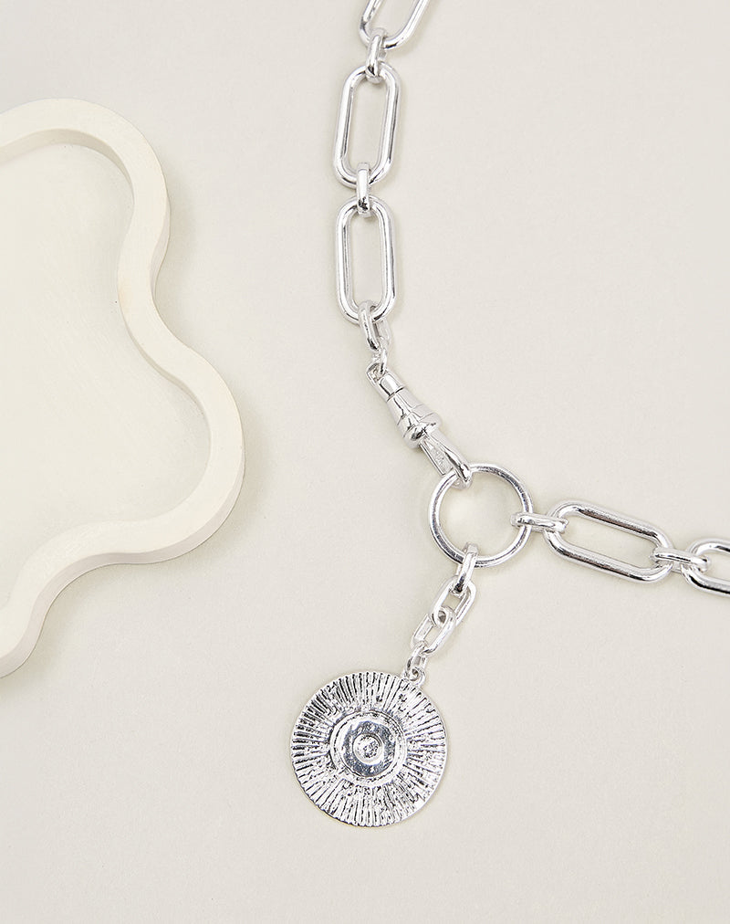 Image of Silver Chain Necklace with Pendant