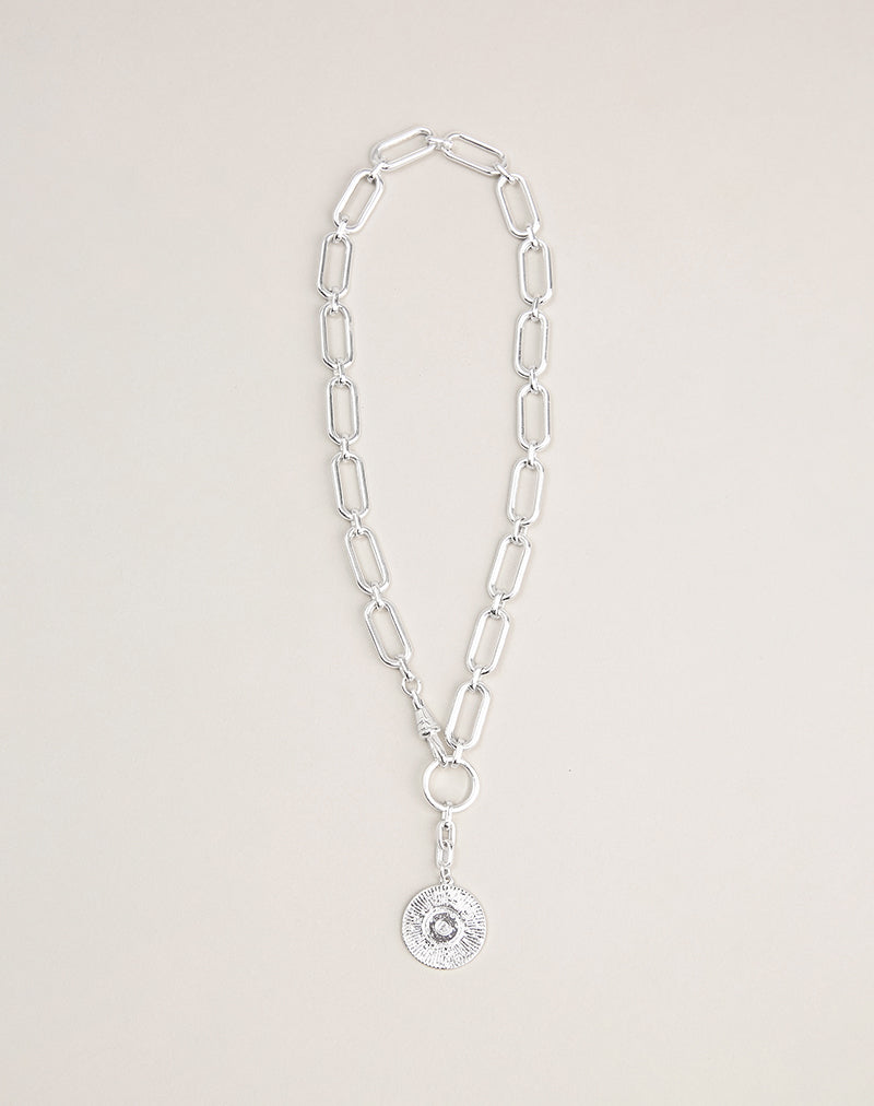 Image of Silver Chain Necklace with Pendant
