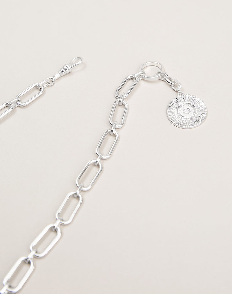 Image of Silver Chain Necklace with Pendant