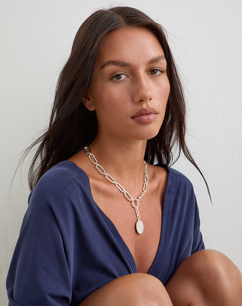 Image of Silver Chain Necklace with Pendant