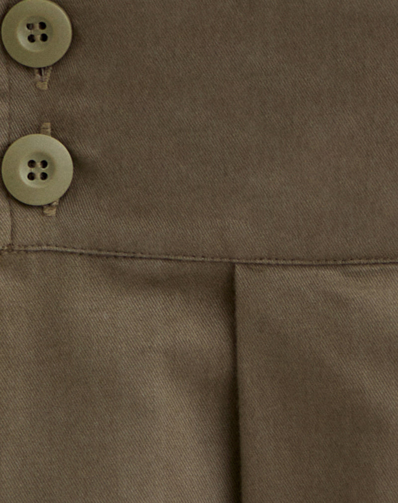 Image of Sixty Skirt in Cotton Light Twill Khaki