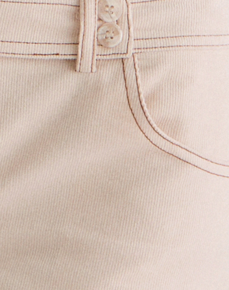 Image of Jirlen Hotpants in Cord Ivory