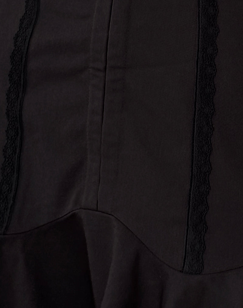 Image of Snana Mini Dress in Tailoring Black