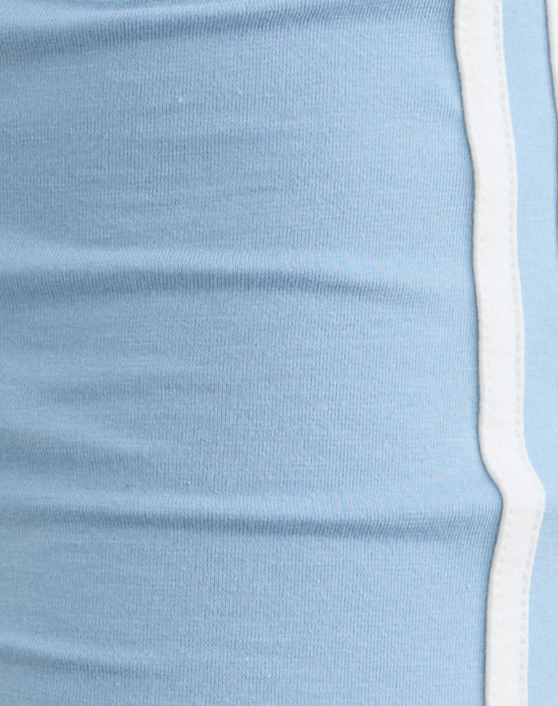 Image of Ainu Short in Nantucket Blue with Off White Binding