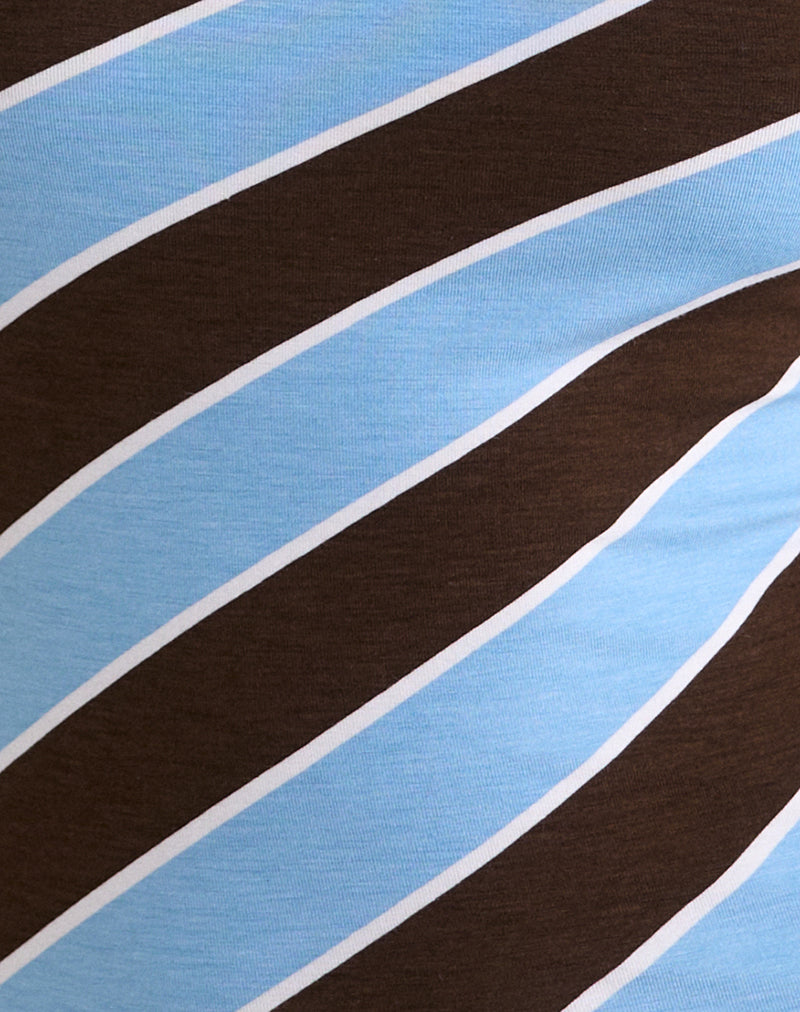 Image of Solani Top in Retro Stripe Blue