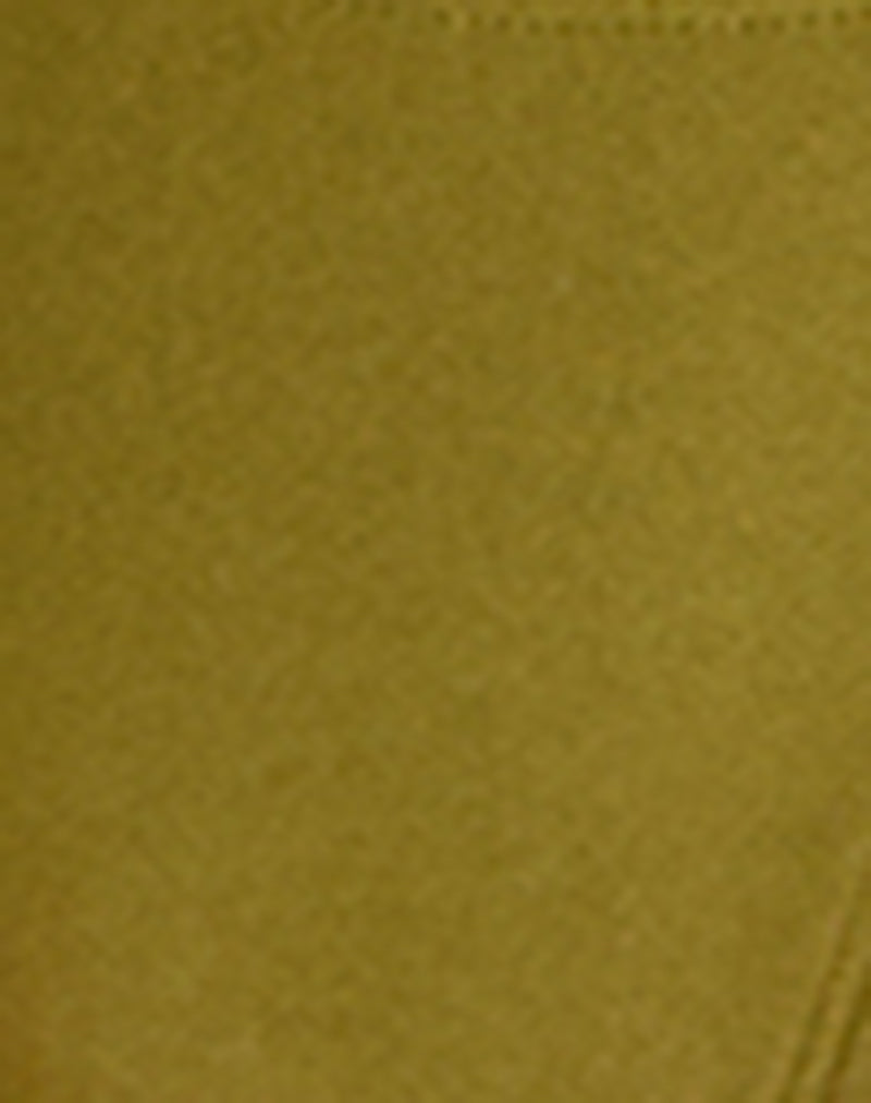 Image of Lentra Bikini Bottom in Olive Shine with Beads