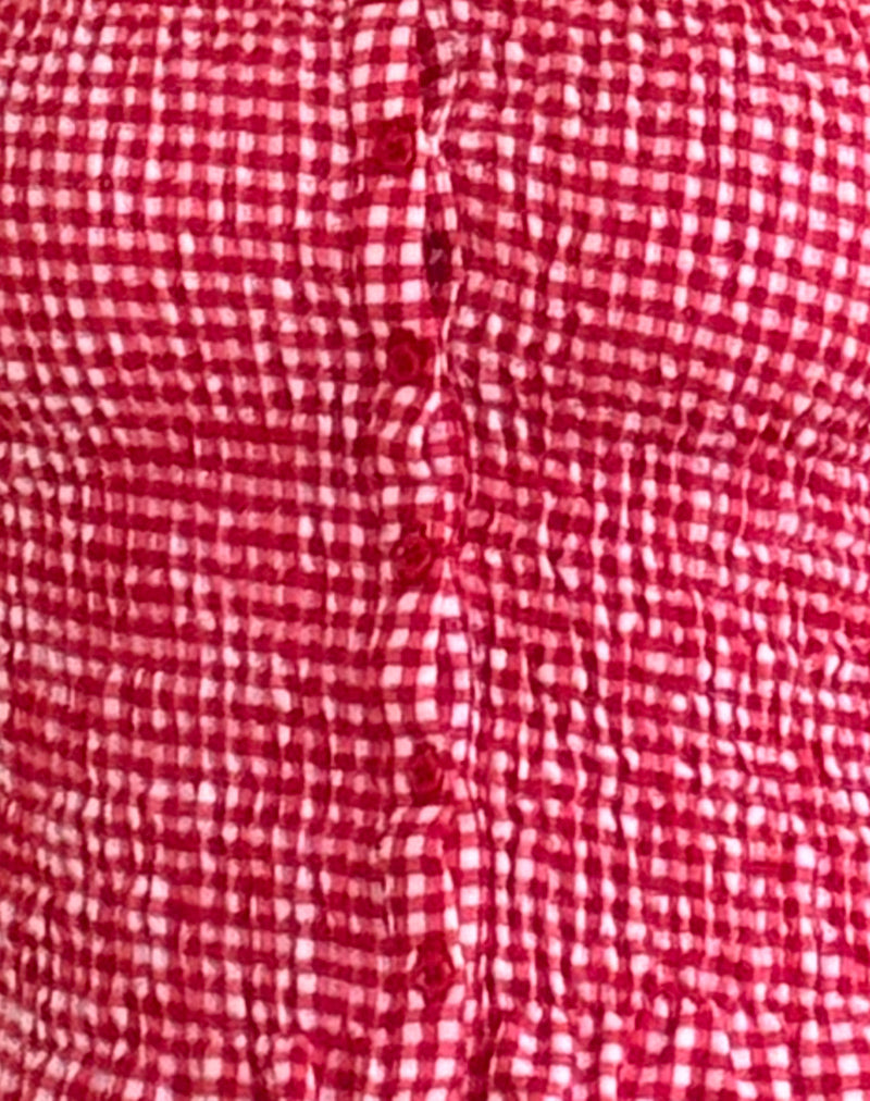Image of Soter Top in Red Gingham