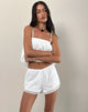 Image of Charada Lace Trim Bloomer Short in Broderie Ivory