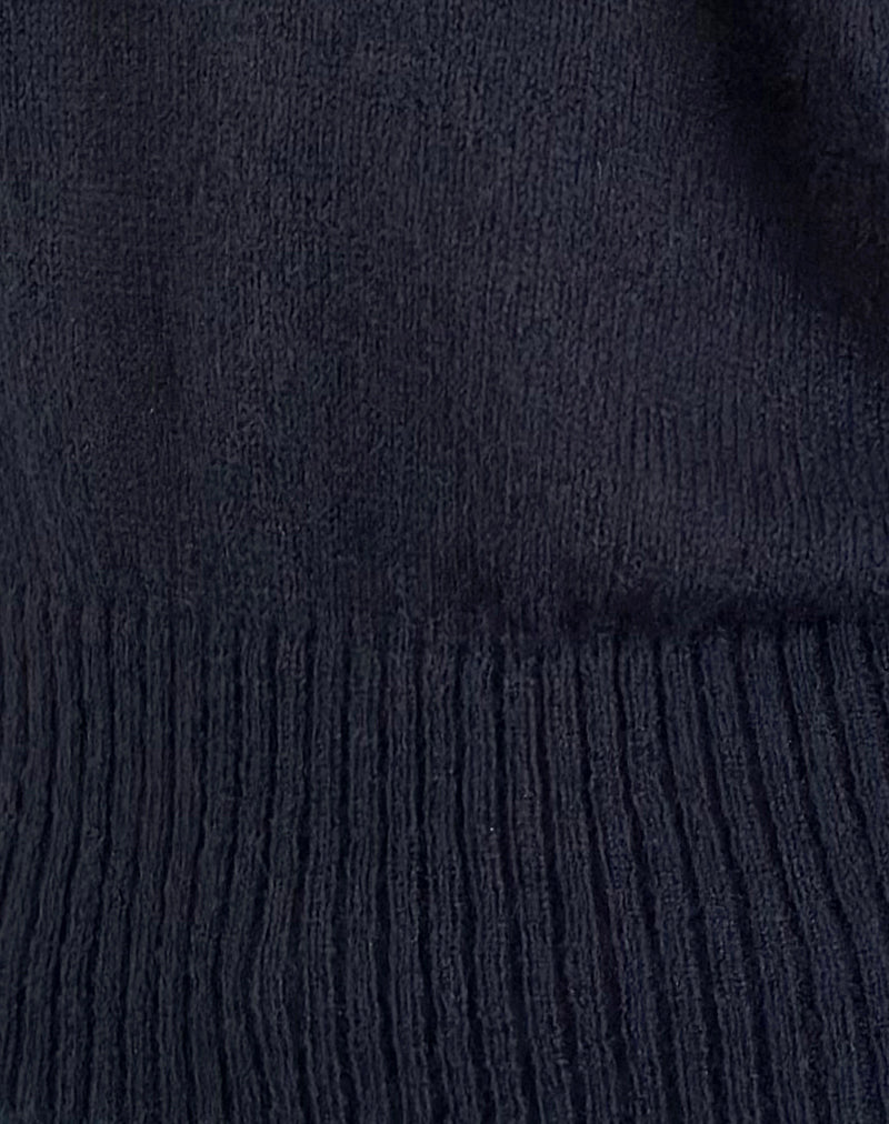 Image of Suena Asymmetric Jumper in Navy