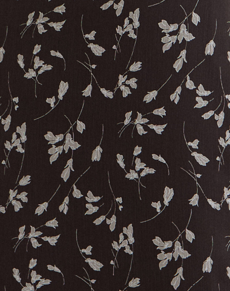 Image of Sunita Maxi Dress in Flower Chiffon Brown