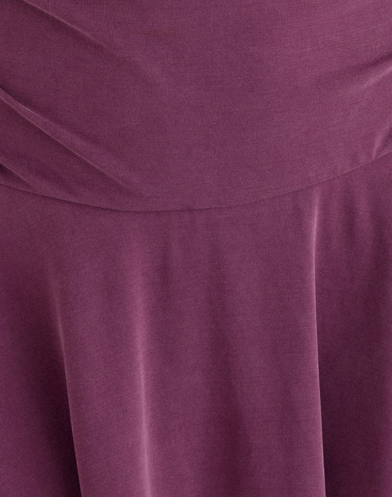 Image of Sunmi Mini Dress in Cupro Deep Purple