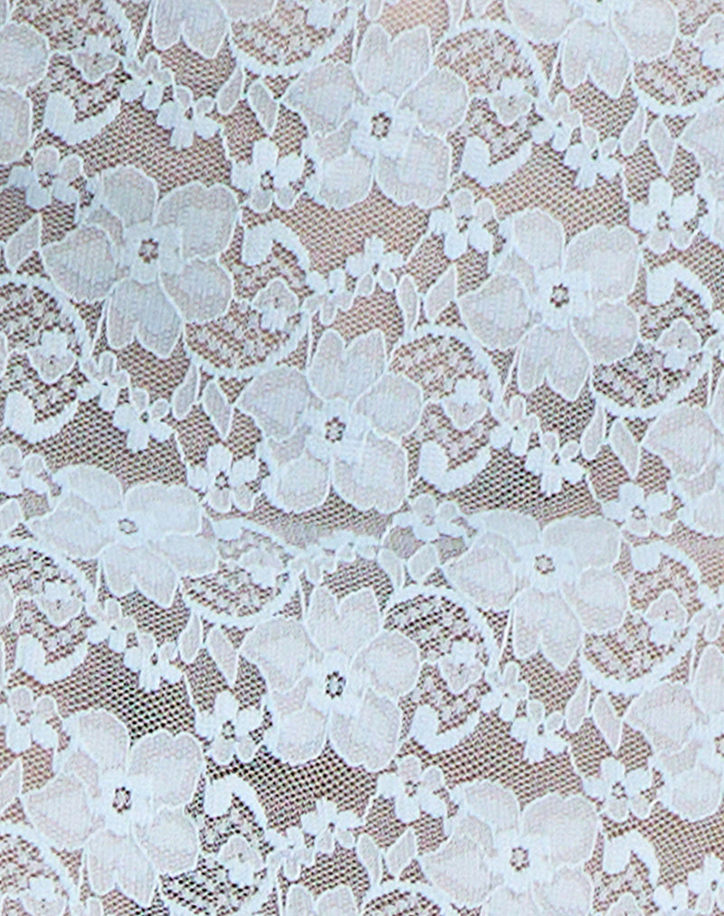 Image of Surina Maxi Skirt in Lace Turquoise