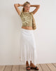 Image of Sutin Tee in Khaki with Buttermilk Binding