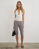Image of Tako Capri in Seersucker Gingham Brown