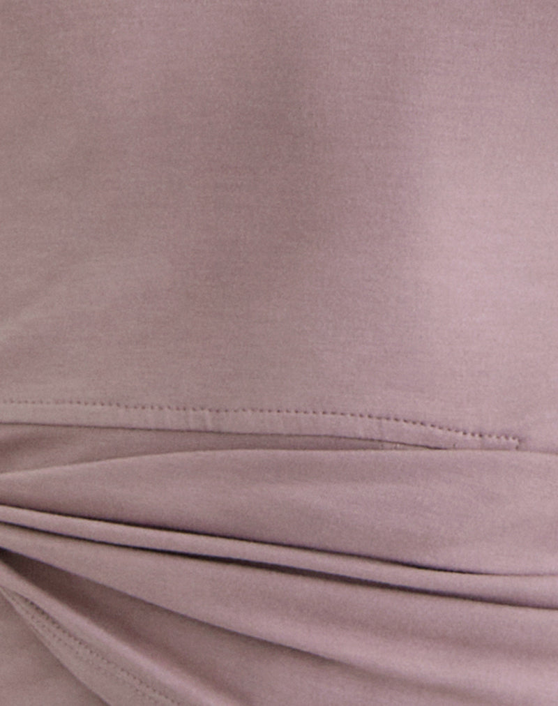 Image of Tanzy Tie Top in Jersey Dusty Mauve