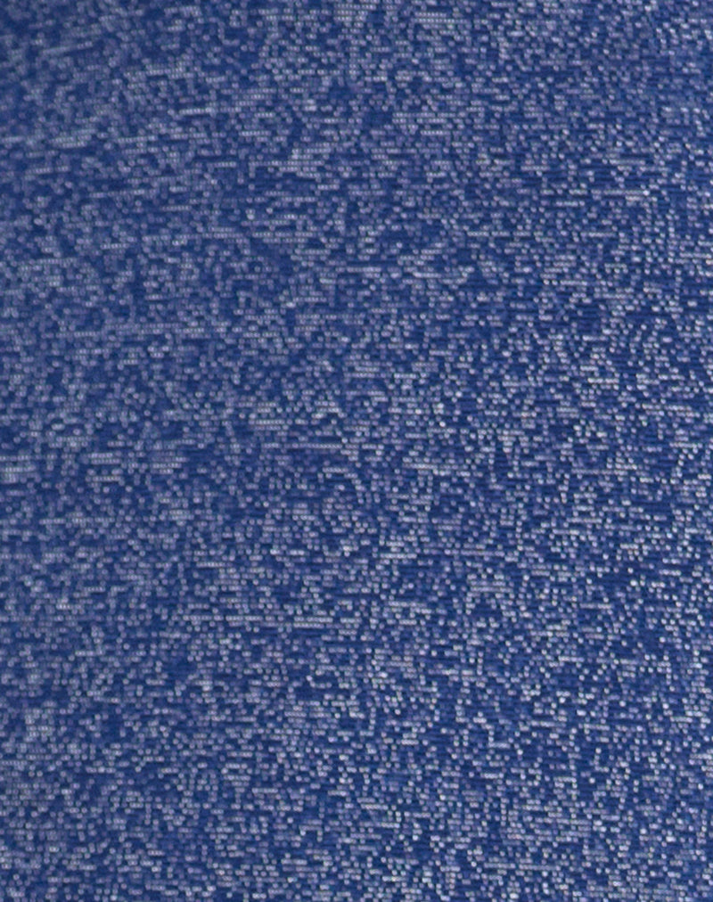 Image of Avi Swim Short in Shimmer Navy with Side Spiral