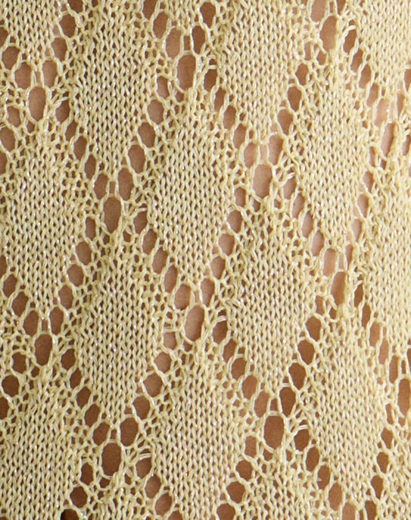 Image of Tate Jumper in Metallic Lemon