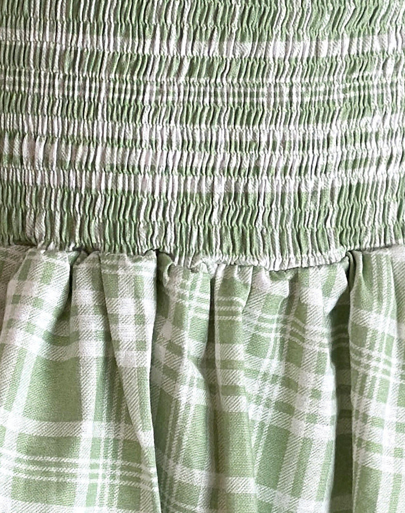 Image of Tilikum Mini Dress in Table Cloth Neo Mint