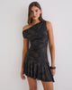 Image of Tohari Mini Dress in Dynamic Rose