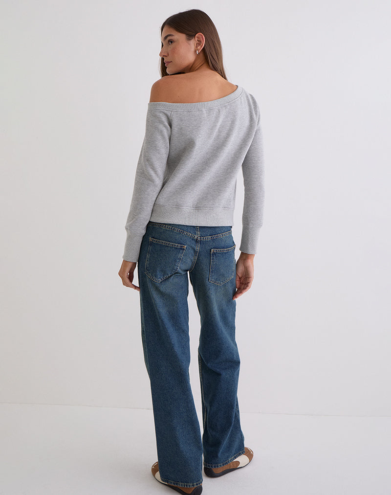 Image of Toria Sweatshirt in Grey Marl