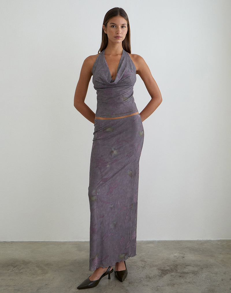 Image of Valila Top in Flare Flower Purple