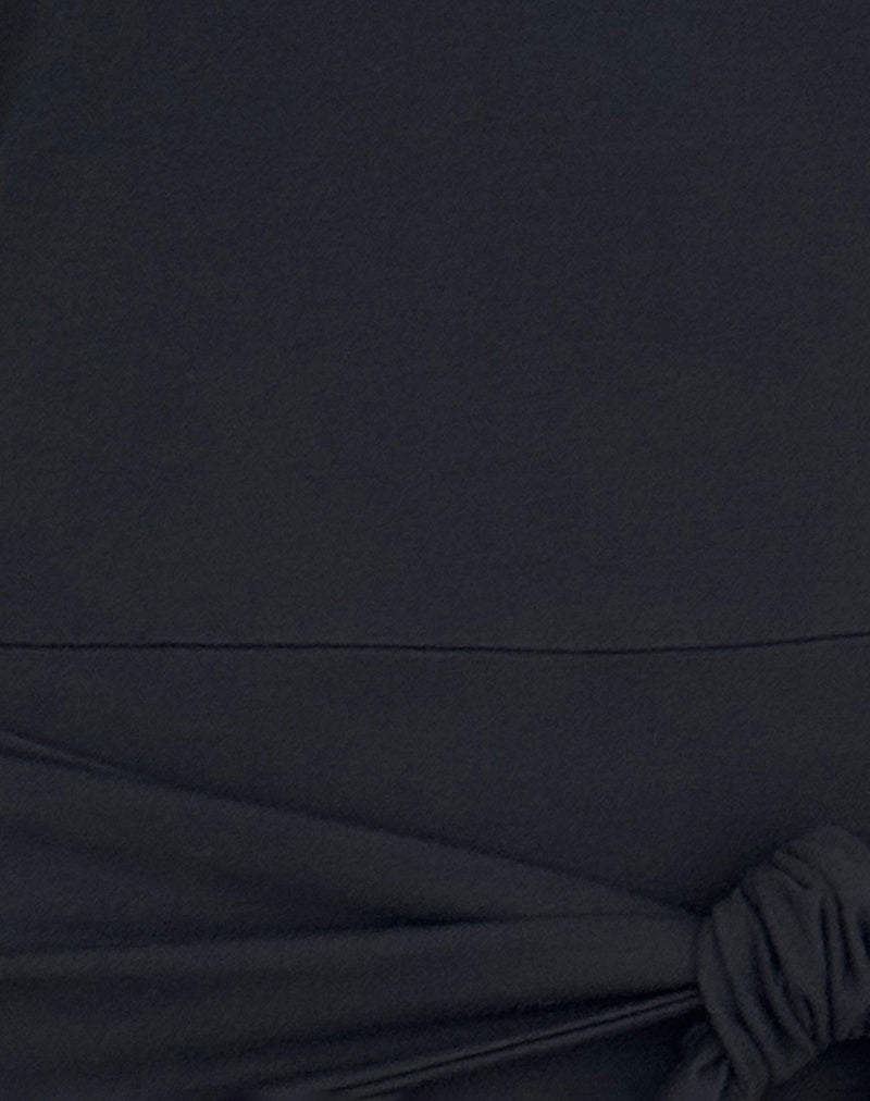 Image of Verbina Keyhole Top in Jersey Black