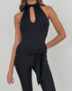 Image of Verbina Keyhole Top in Jersey Black