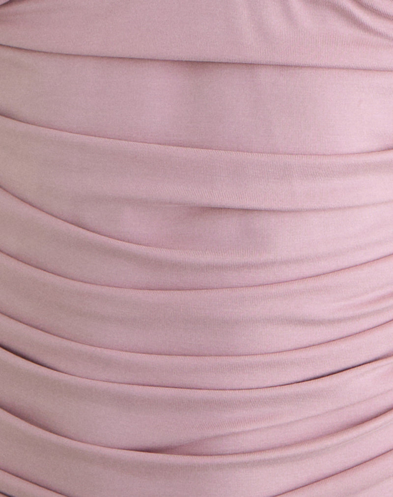 Image of Vernia Plunge Batwing Top in Cupro Pink
