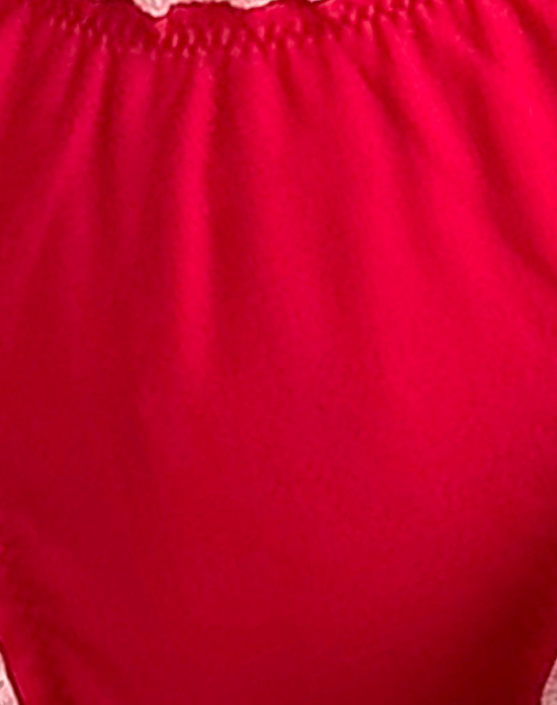 Image of Veroly Bikini Bottom in Red