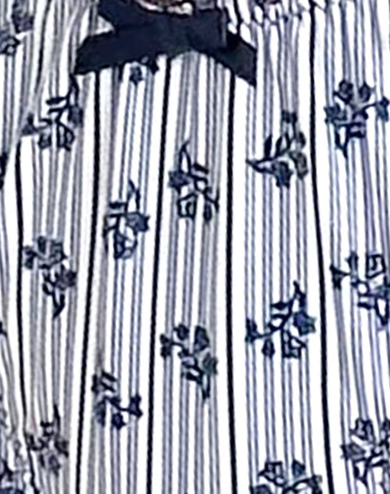 Image of Veroly Bikini Bottom in Floral Stripe with Bows