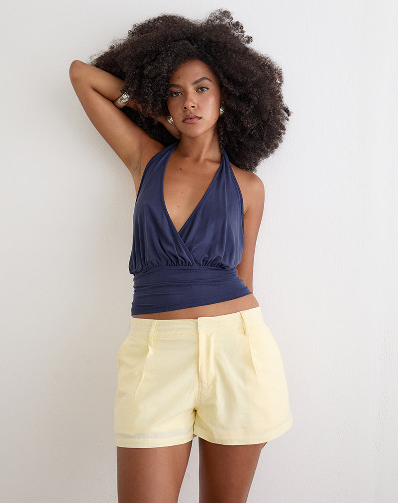 Image of Vexa Low Rise Mini Short in Lemon