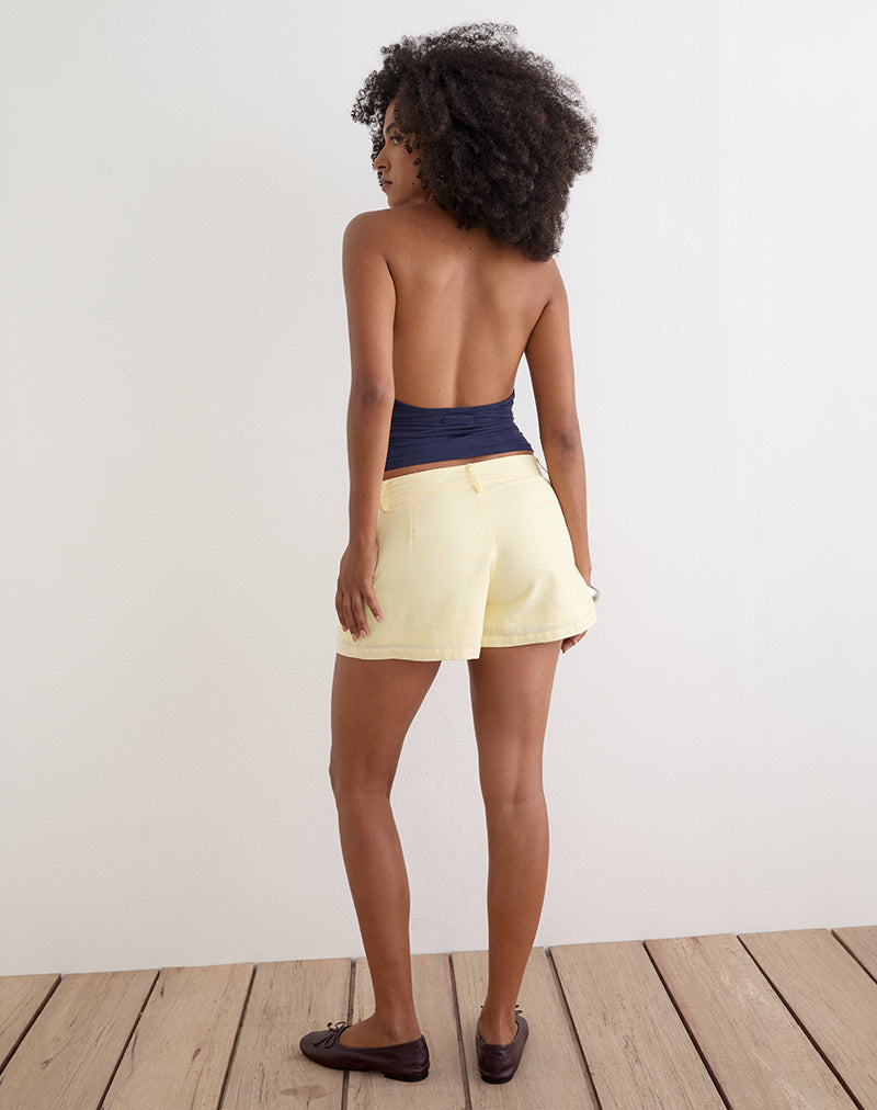 Image of Vexa Low Rise Mini Short in Lemon