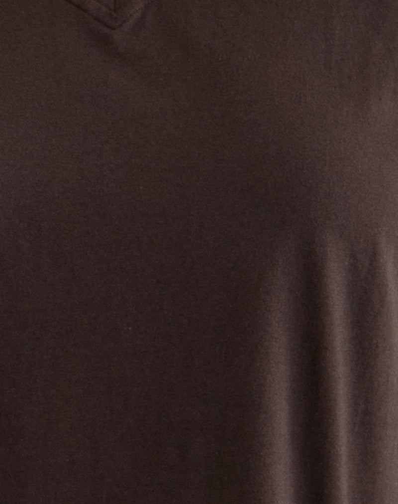 Image of Viman Top in Jersey Chocolate