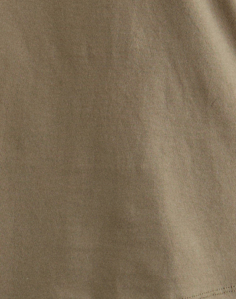Image of Viman Top in Jersey Khaki