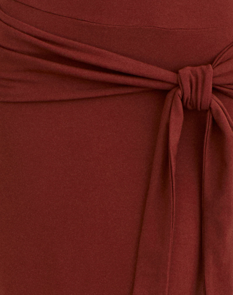 Image of Viorela Maxi Dress in Jersey Fired Brick