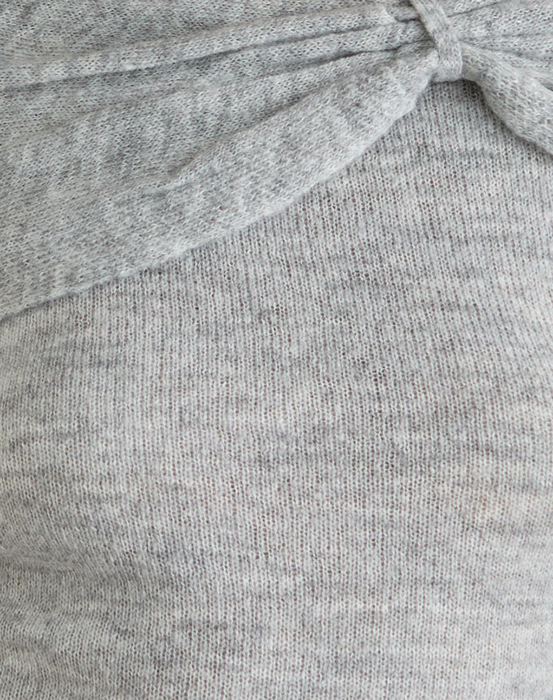 Image of Waliya Jumper in Sheer Knit Grey