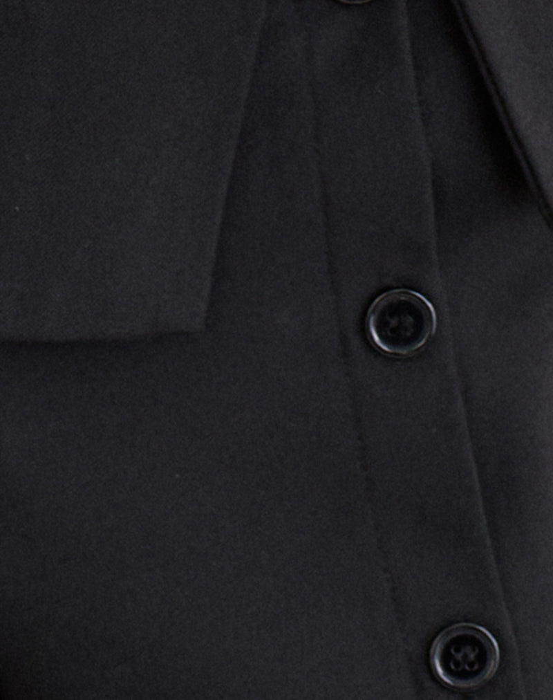 Image of Wamari Capri Trouser in Tailoring Black