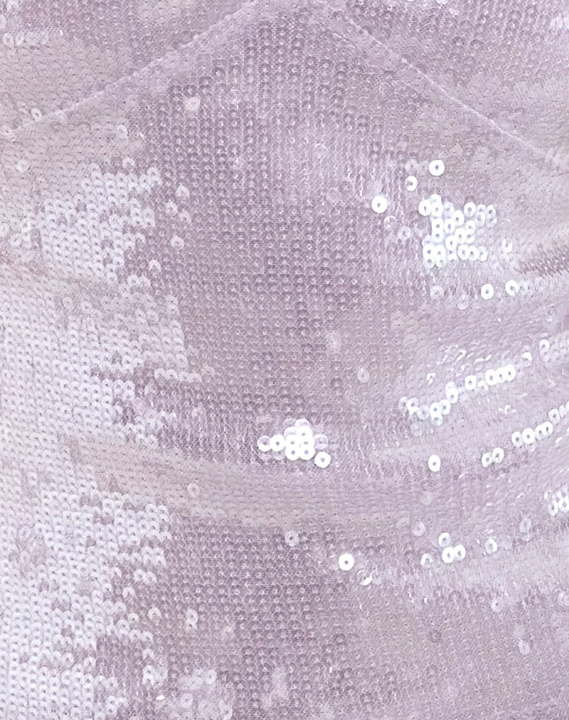 Image of Wespiser Top in Sequin Soft Purple