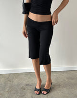 Image of Wanti Capri Trouser in Rayon Jersey Black