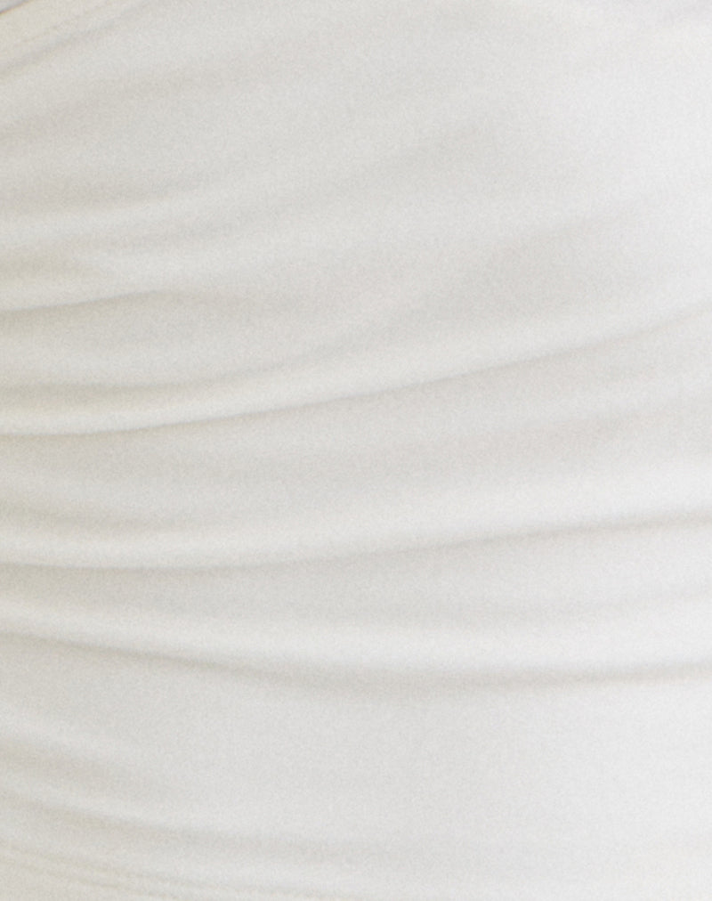 Image of Wilkes Wrap Top in Jersey Off White