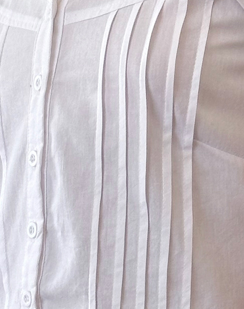 Image of Wilmot Blouse in White Poplin