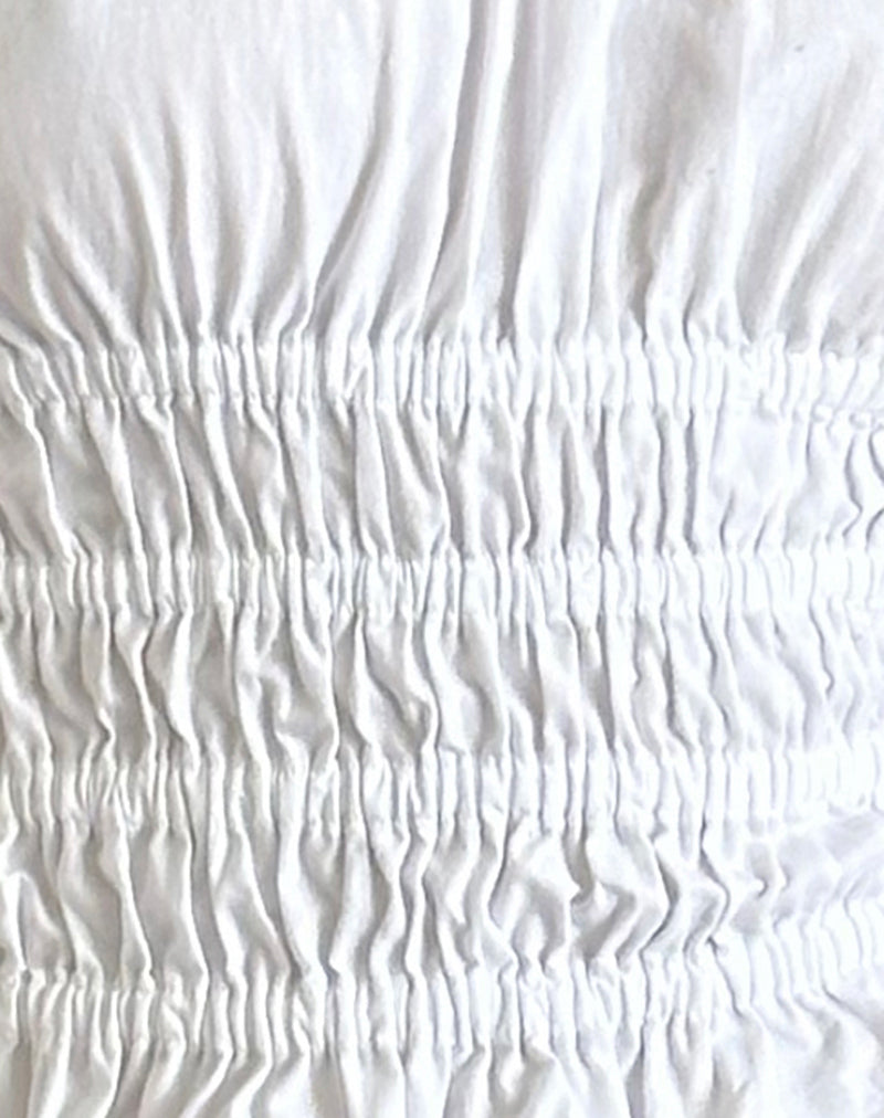 Image of Xavan Bardot Tie Shoulder Top in White