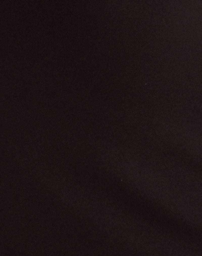 Image of Xeenia One Shoulder Mini Dress in Chocolate Brown