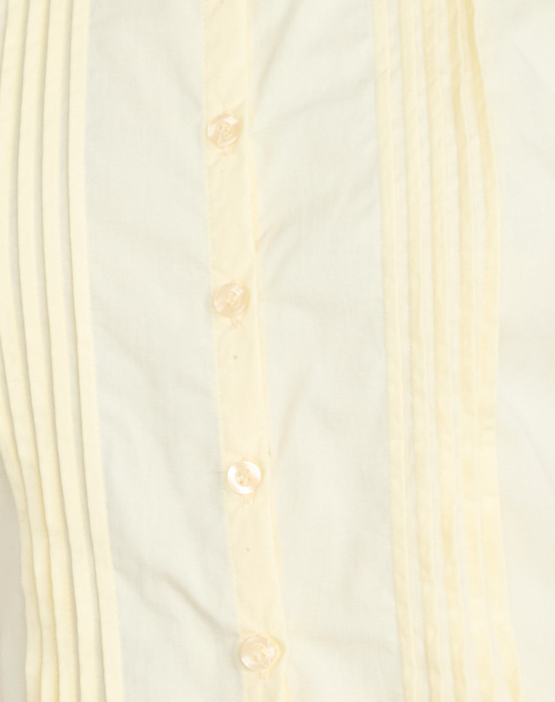 Image of Yara Blouse in Poplin Lemon