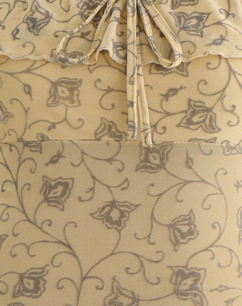Image of Yoda Top in Winding Ivy Pale Yellow